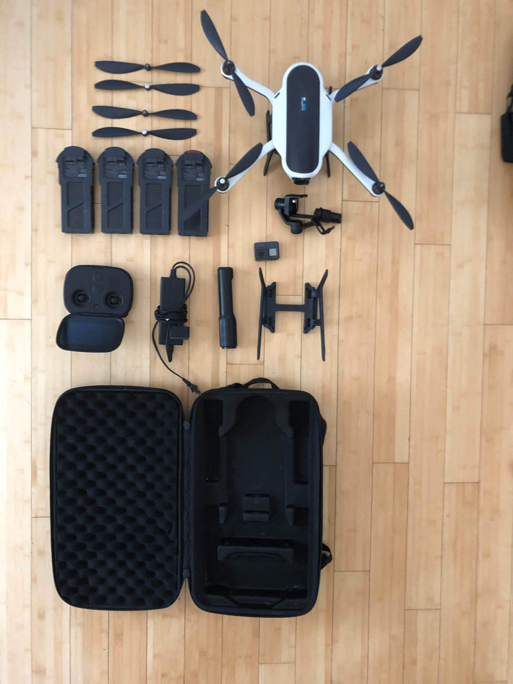 Madera Outdoor Garage USED - Excellent condition | GoPro Drone | Hero 6 | Grip | stabilizer | gopro battery | 4 drone batteries | controller | case