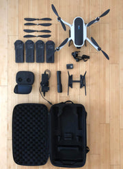USED - Excellent condition | GoPro Drone | Hero 6 | Grip | stabilizer | gopro battery | 4 drone batteries | controller | case
