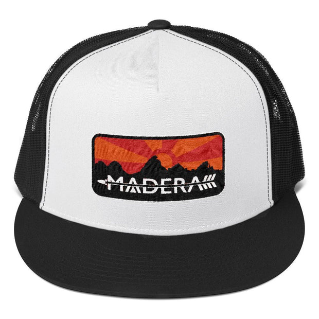 Madera Outdoor  Hats Black/ White/ Black Patch Trucker Cap madera outdoor hammock companies that plant trees best camping hammocks cheap camping hammocks cheap hammocks cheap backpacking hammocks